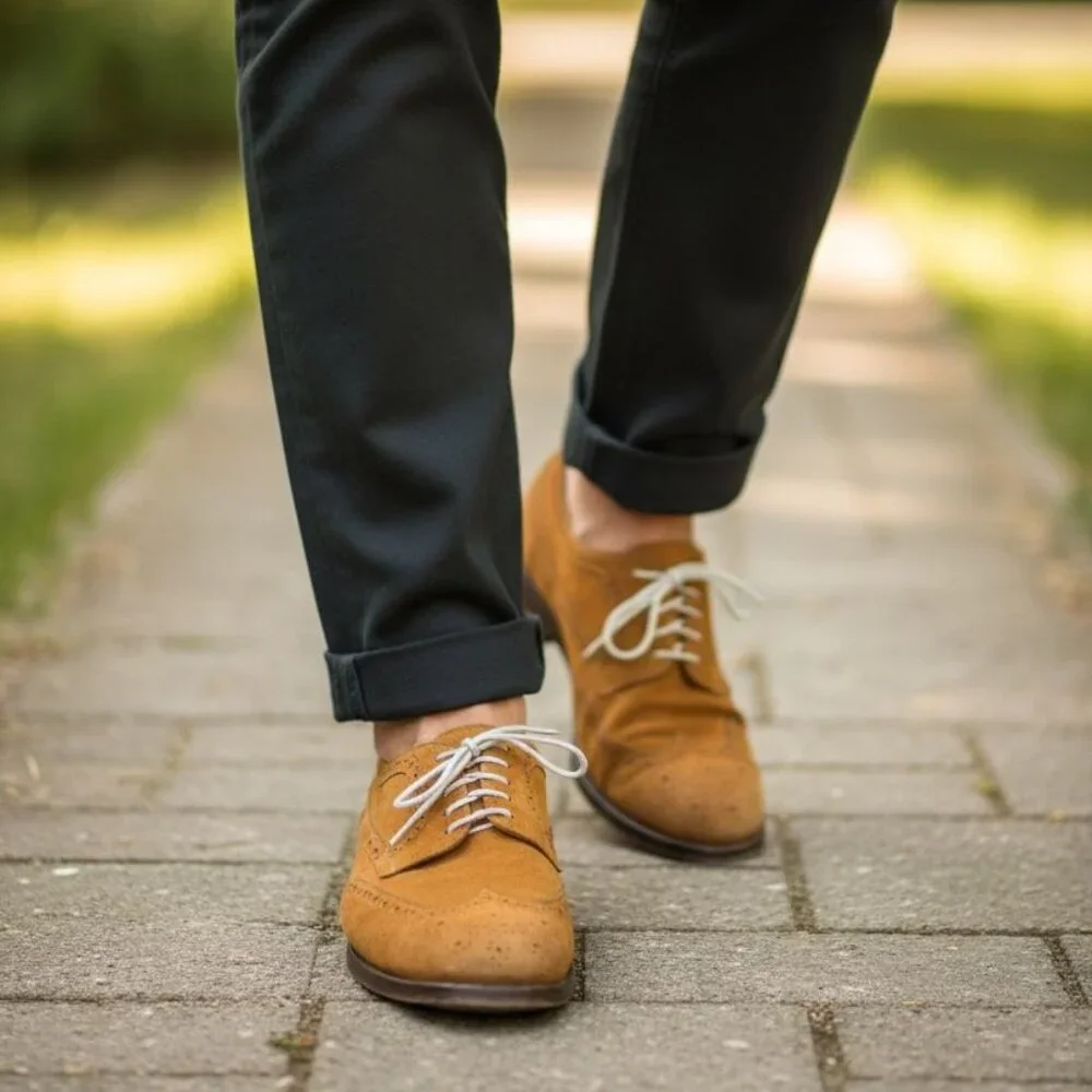 Zara Suede Derby Shoes with Contrast Laces size 43 (A2)